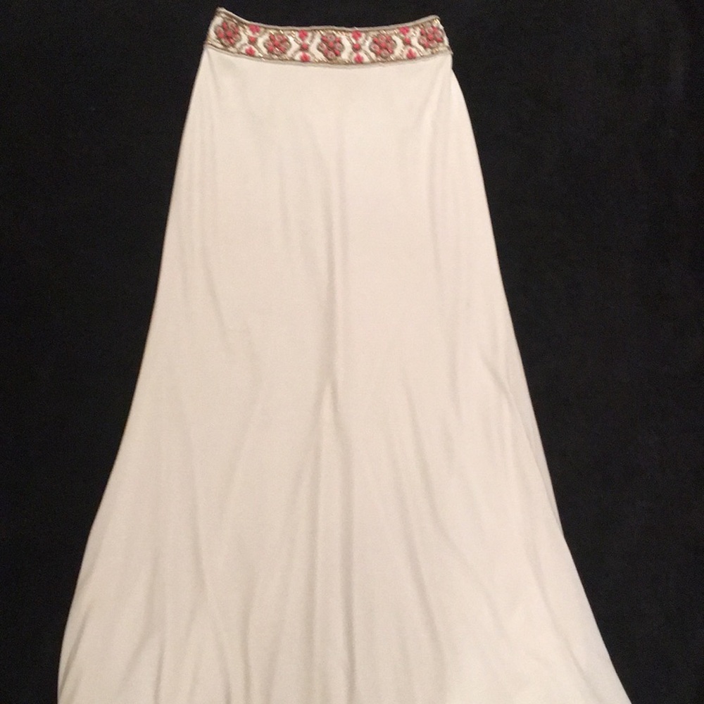 SHERRI HILL Beaded 2Piece Dress,Rounded Skirt Slit - Picture 8 of 16
